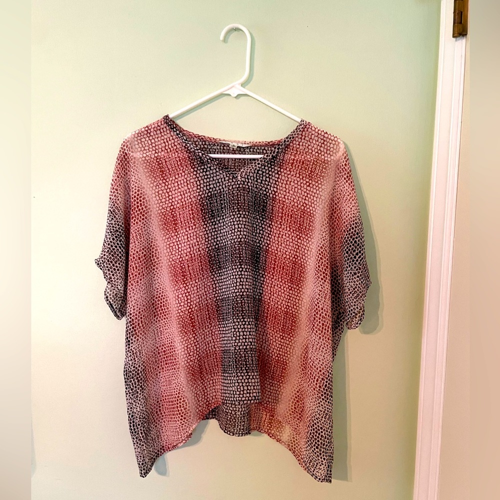 CAbi Sheer Blouse Size S